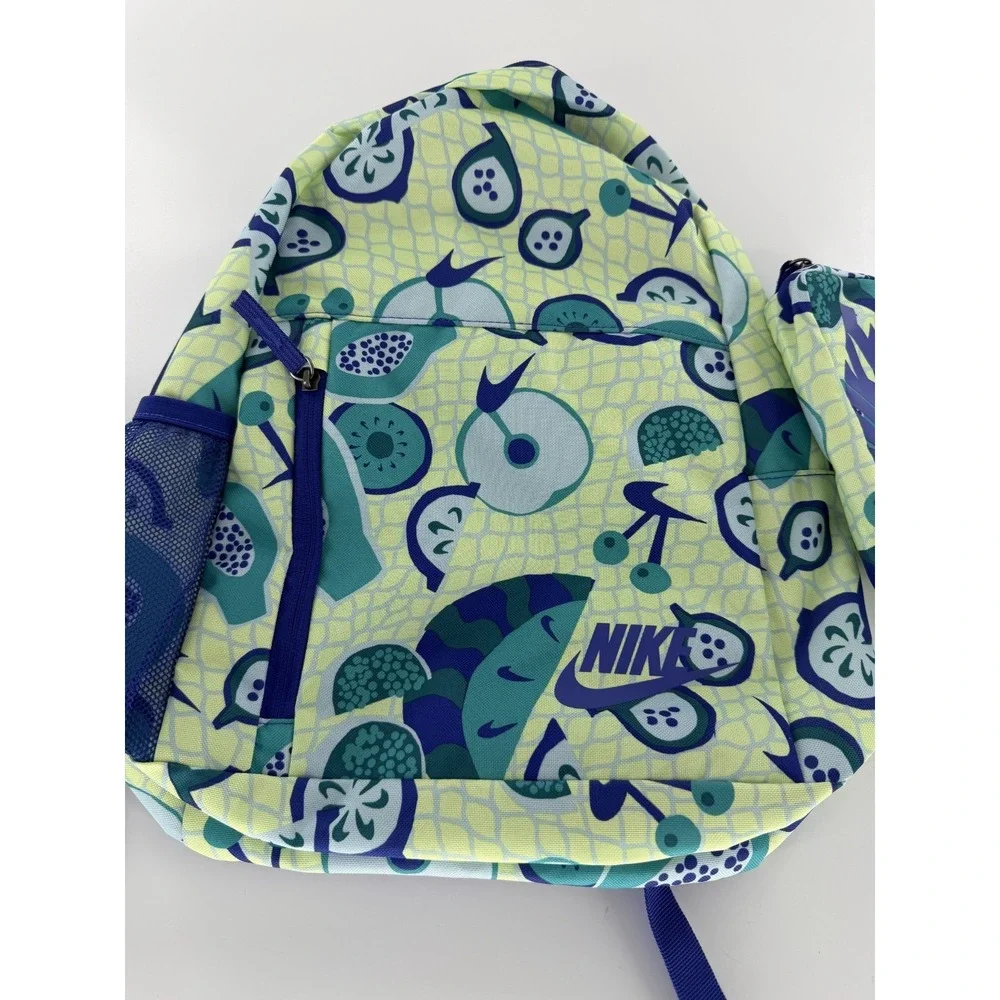 Nike‎ Elemental Big Kids 20L Backpack w/Pencil Case HM6895-701 Green Blue Fruit